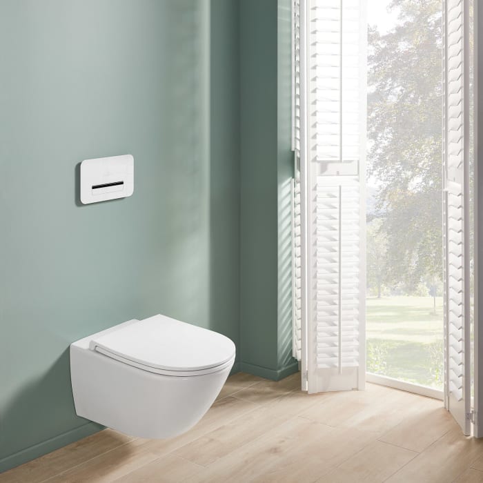 Villeroy & Boch Universo TwistFlush Combi-Pack, wandhängend, mit TwistFlush