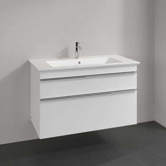 Villeroy & Boch Venticello Waschtischunterschrank 95,3 x 59 cm, 2 Auszüge, für Waschbecken mittig