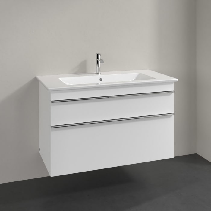 Villeroy & Boch Venticello Waschtischunterschrank 95,3 x 59 cm, 2 Auszüge, für Waschbecken mittig