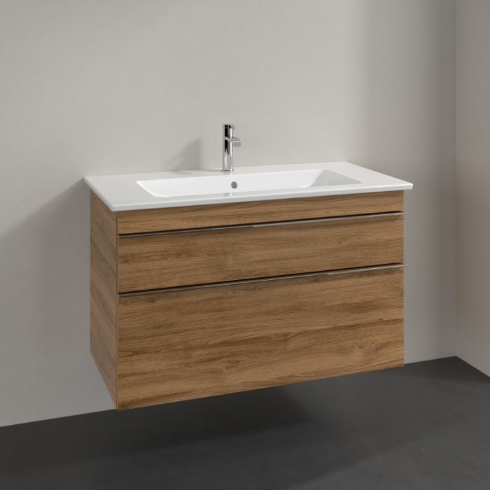 Villeroy & Boch Venticello Waschtischunterschrank 95,3 x 59 cm, 2 Auszüge, für Waschbecken mittig