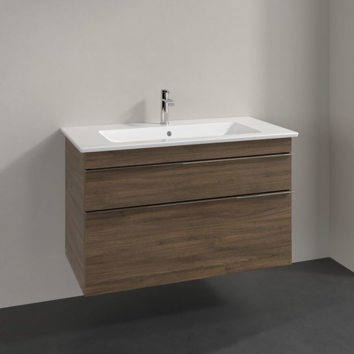 Villeroy & Boch Venticello Waschtischunterschrank 95,3 x 59 cm, 2 Auszüge, für Waschbecken mittig