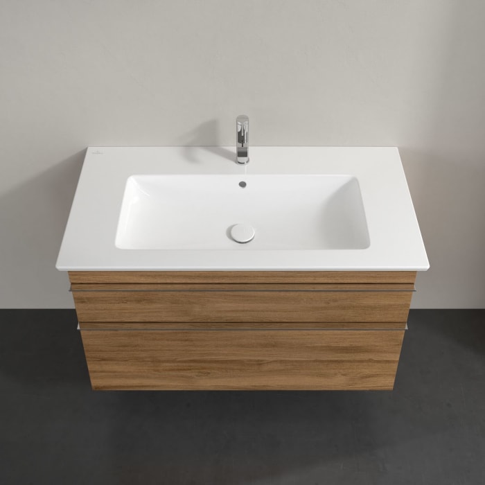Villeroy & Boch Venticello Waschtischunterschrank 95,3 x 59 cm, 2 Auszüge, für Waschbecken mittig