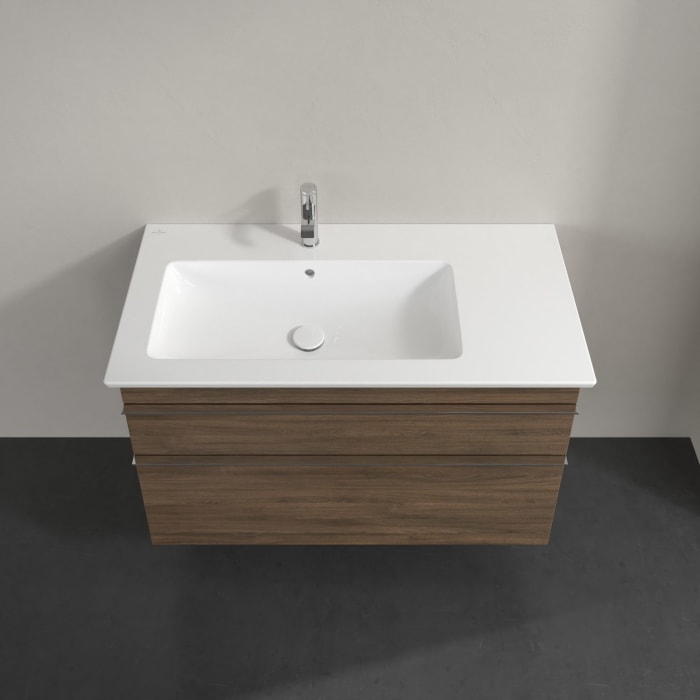 Villeroy & Boch Venticello Waschtischunterschrank 95,3 x 59 cm, 2 Auszüge, für Waschbecken links