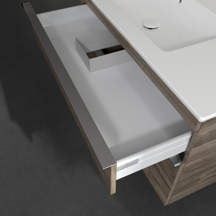 Villeroy & Boch Venticello Waschtischunterschrank 95,3 x 59 cm, 2 Auszüge, für Waschbecken links