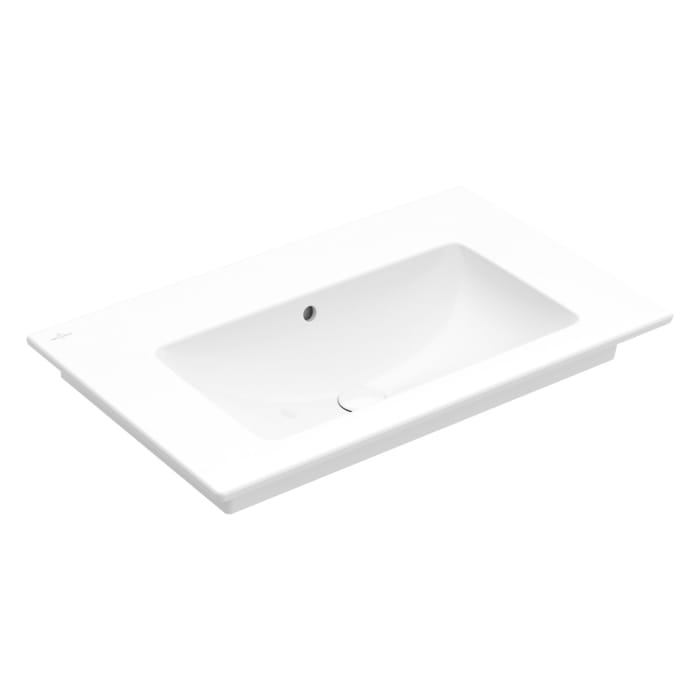 Villeroy & Boch Venticello Schrankwaschtisch 80 x 50 cm, ohne Hahnloch, mit Überlauf