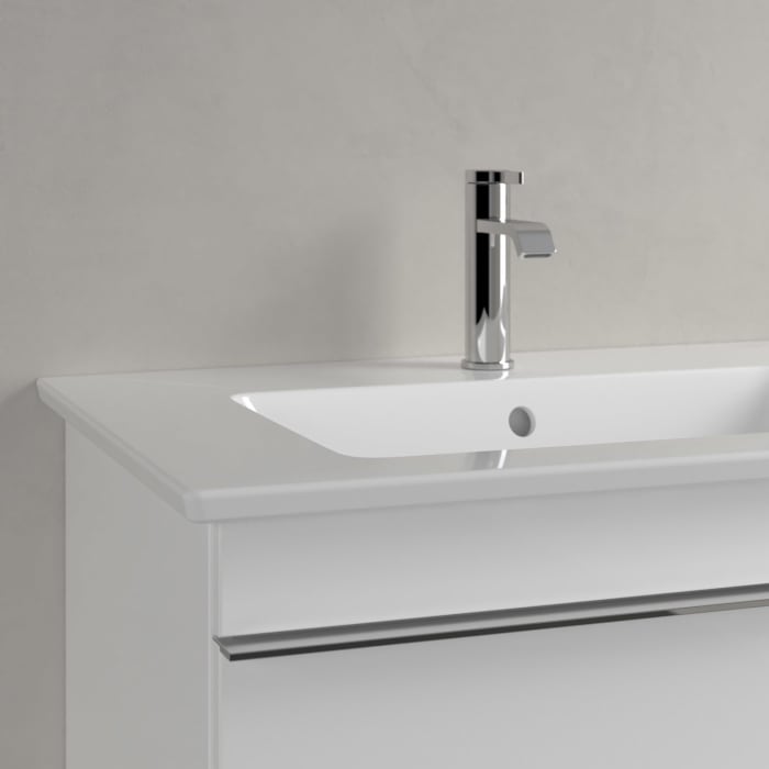 Villeroy & Boch Venticello Schrank-Doppelwaschtisch 130 x 50 cm, mit 2 Hahnlöchern, mit Überlauf