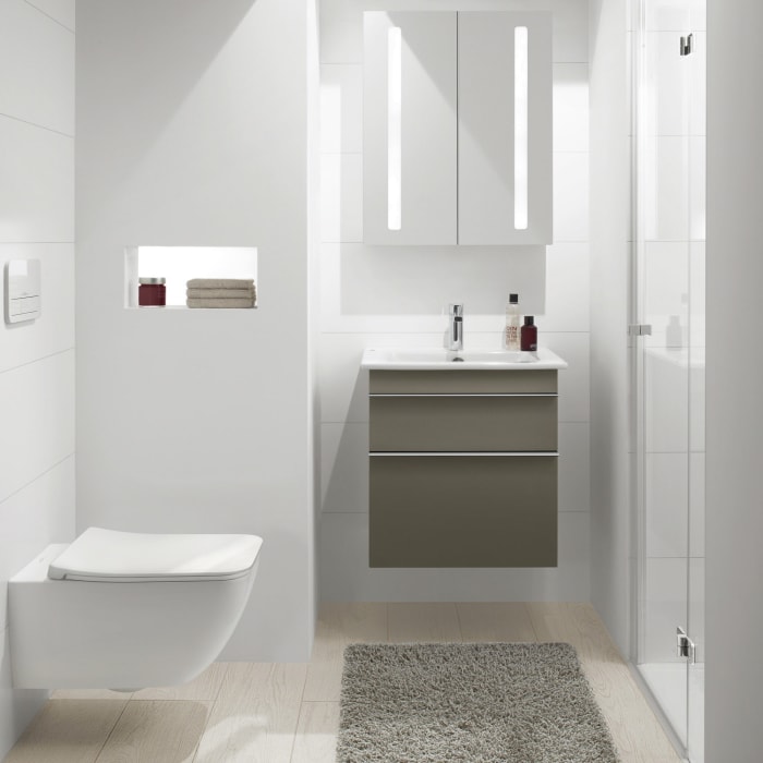 Villeroy & Boch Venticello Waschtisch 60 x 50,5 cm, ohne Hahnloch, mit Überlauf