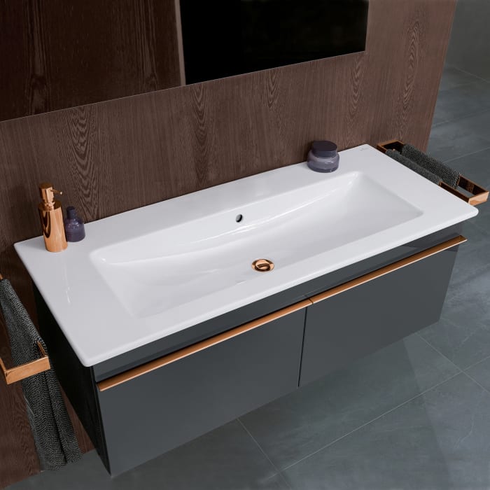 Villeroy & Boch Venticello Schrankwaschtisch 120 x 50 cm, ohne Hahnloch, mit Überlauf