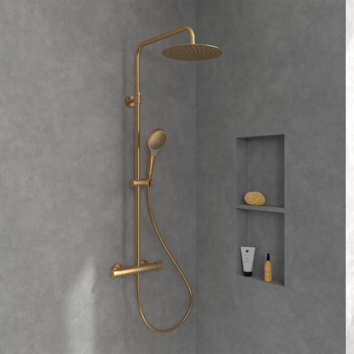 Villeroy & Boch Verve Showers Duschsystem mit drei Funktionen für Wandmontage