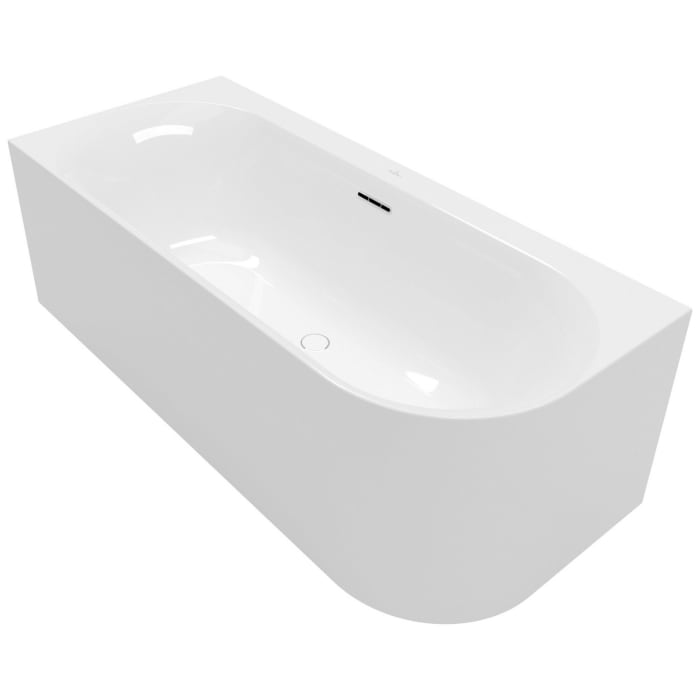 Villeroy & Boch Loop & Friends Oval Duo Vorwand-Badewanne, 180 x 80 cm für Eckeinbau links