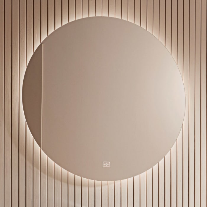 Villeroy & Boch Badspiegel More to See Lite mit umlaufendem LED Licht, Ø 85 cm