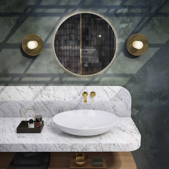 Villeroy & Boch Badspiegel More To See Lite mit LED-Beleuchtung, Ø 65 cm