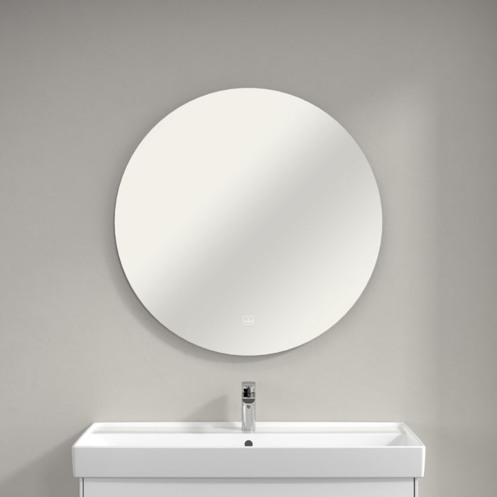 Villeroy & Boch Badspiegel More to See Lite mit umlaufendem LED Licht, Ø 85 cm
