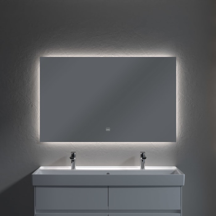 Villeroy & Boch More to See Lite Badspiegel 120 x 75 cm mit umlaufendem LED Licht
