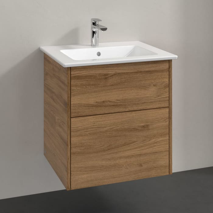 Villeroy & Boch Finero Waschtischunterschrank 60 cm mit Waschtisch, 2 Auszüge