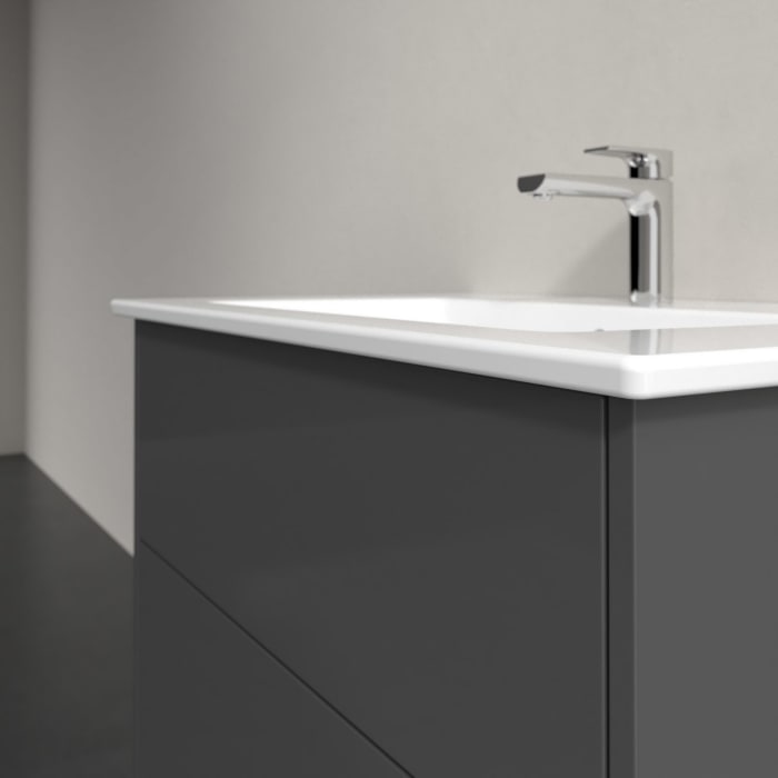 Villeroy & Boch Finero Waschtischunterschrank 80 cm mit Waschtisch und Spiegel, 2 Auszüge