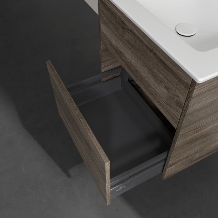 Villeroy & Boch Finero Waschtischunterschrank 60 cm mit Waschtisch, 2 Auszüge