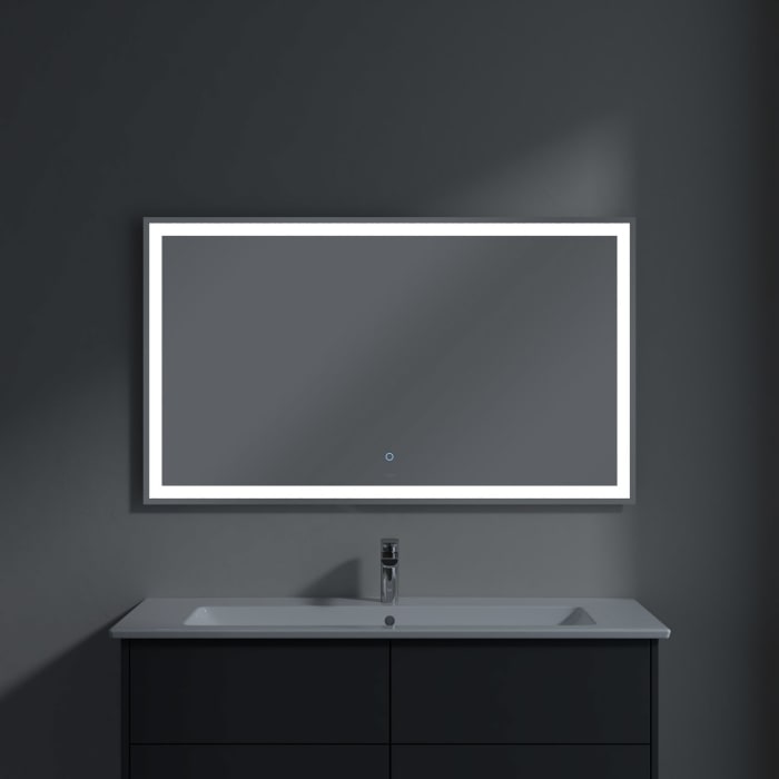 Villeroy & Boch Finero Waschtischunterschrank 120 cm mit Waschtisch und Spiegel, 4 Auszüge