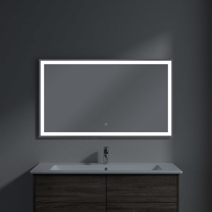 Villeroy & Boch Finero Waschtischunterschrank 120 cm mit Waschtisch und Spiegel, 4 Auszüge