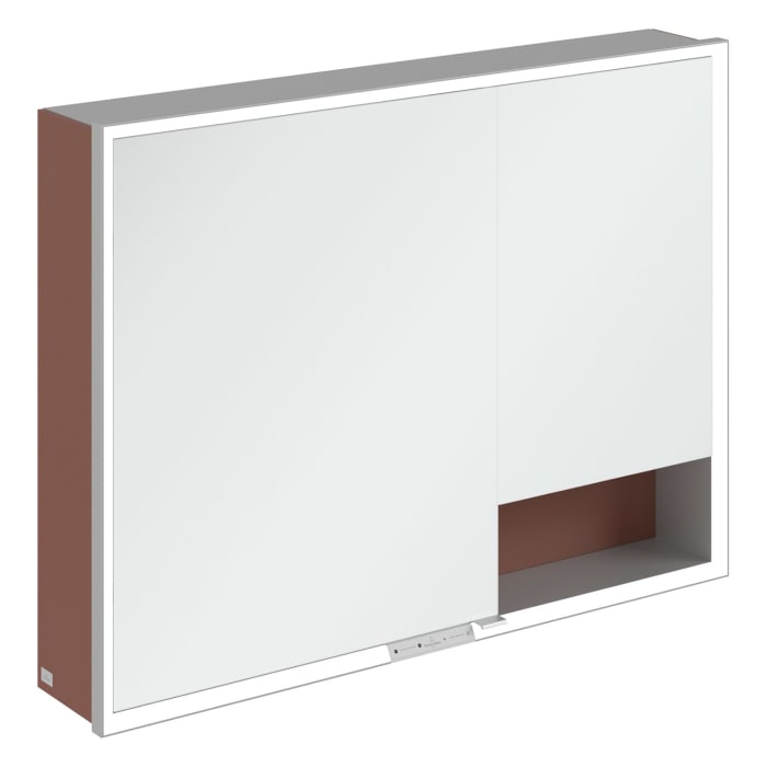 Villeroy & Boch My View+ Aufputz-Spiegelschrank 100 x 75 cm