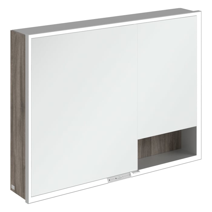 Villeroy & Boch My View+ Aufputz-Spiegelschrank 100 x 75 cm