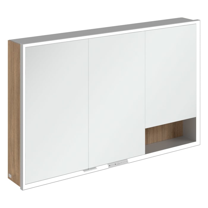 Villeroy & Boch My View+ Aufputz-Spiegelschrank 120 x 75 cm