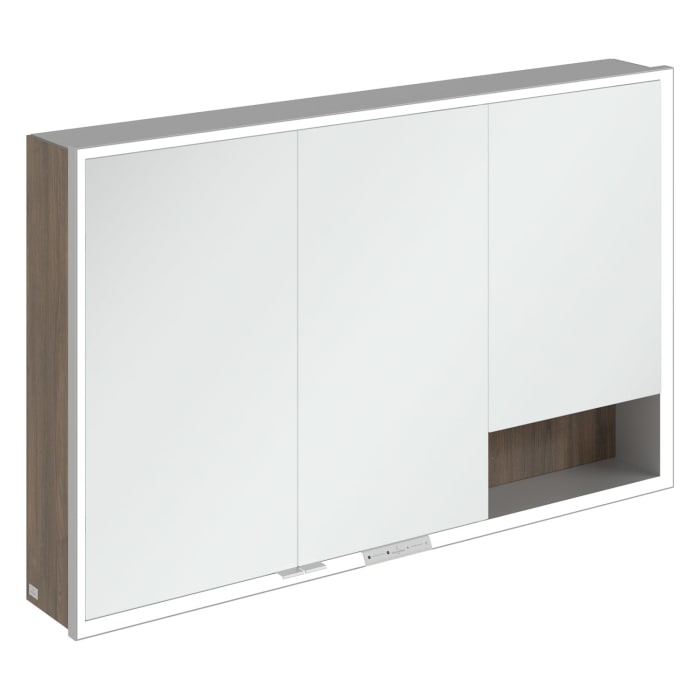 Villeroy & Boch My View+ Aufputz-Spiegelschrank 120 x 75 cm