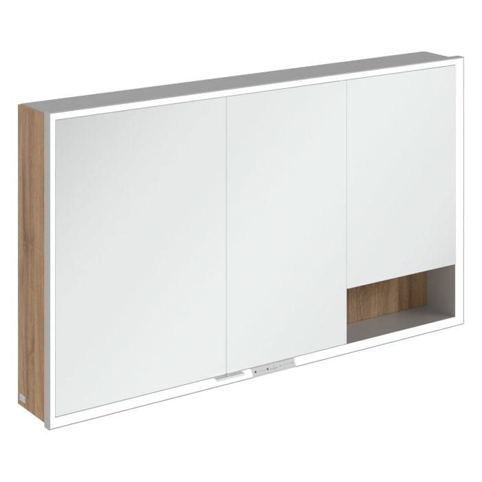 Villeroy & Boch My View+ Aufputz-Spiegelschrank 130 x 75 cm