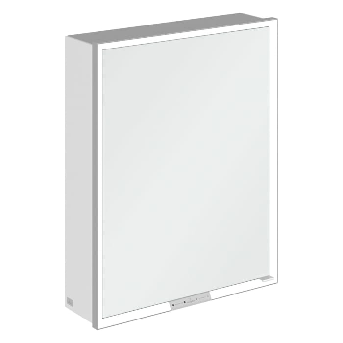 Villeroy & Boch My View+ Aufputz-Spiegelschrank 60 x 75 cm, Anschlag links