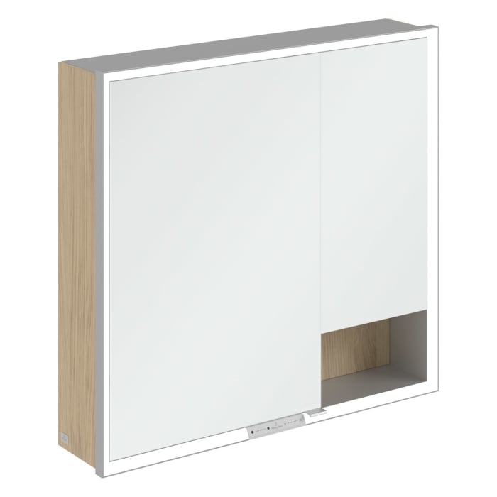 Villeroy & Boch My View+ Aufputz-Spiegelschrank 80 x 75 cm