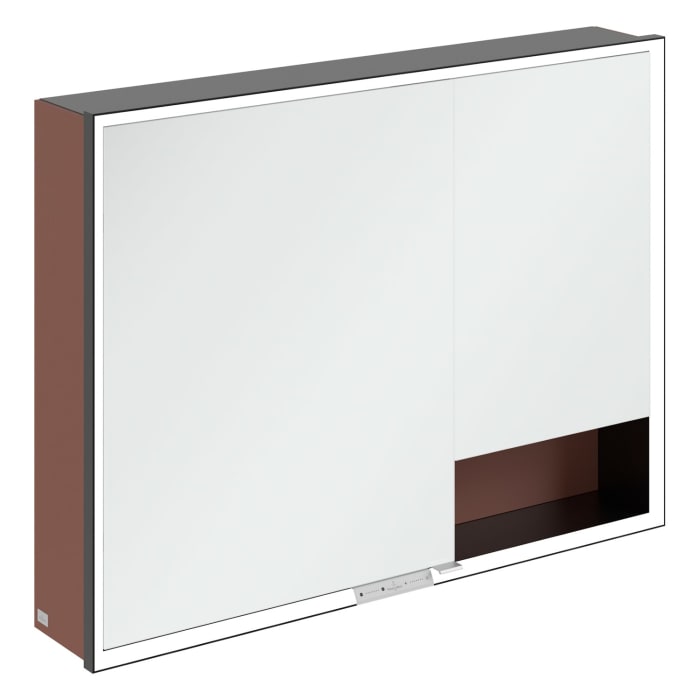 Villeroy & Boch My View+ Aufputz-Spiegelschrank 100 x 75 cm