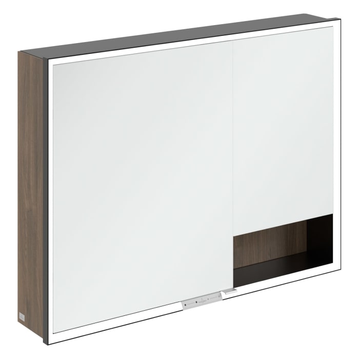 Villeroy & Boch My View+ Aufputz-Spiegelschrank 100 x 75 cm
