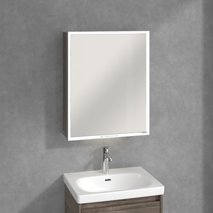 Villeroy & Boch My View+ Aufputz-Spiegelschrank 60 x 75 cm, Anschlag links