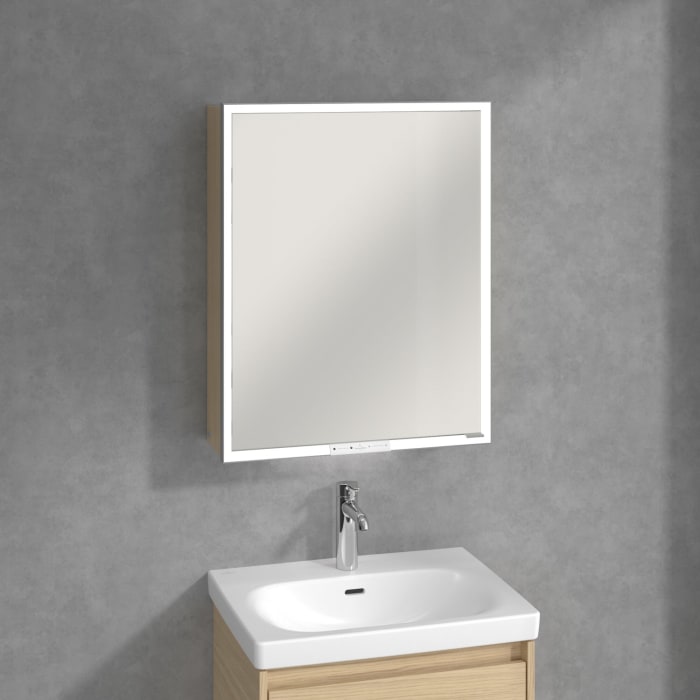 Villeroy & Boch My View+ Aufputz-Spiegelschrank 60 x 75 cm, Anschlag links