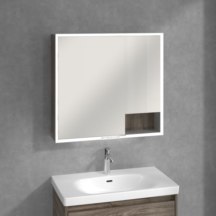 Villeroy & Boch My View+ Aufputz-Spiegelschrank 80 x 75 cm