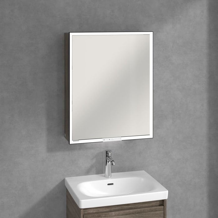 Villeroy & Boch My View+ Aufputz-Spiegelschrank 60 x 75 cm, Anschlag rechts