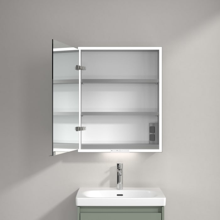 Villeroy & Boch My View+ Aufputz-Spiegelschrank 60 x 75 cm, Anschlag links