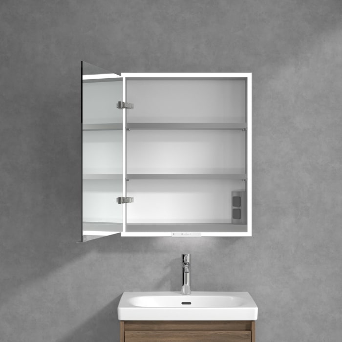 Villeroy & Boch My View+ Aufputz-Spiegelschrank 60 x 75 cm, Anschlag links
