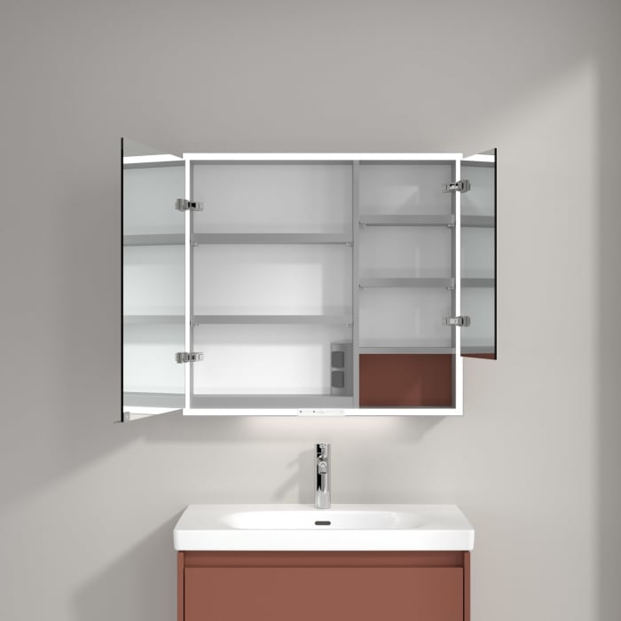 Villeroy & Boch My View+ Aufputz-Spiegelschrank 80 x 75 cm