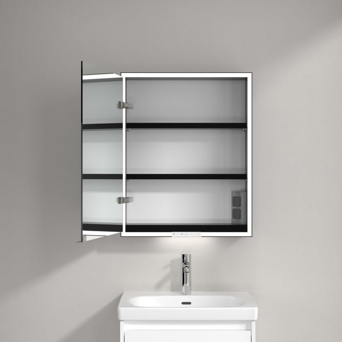 Villeroy & Boch My View+ Aufputz-Spiegelschrank 60 x 75 cm, Anschlag links