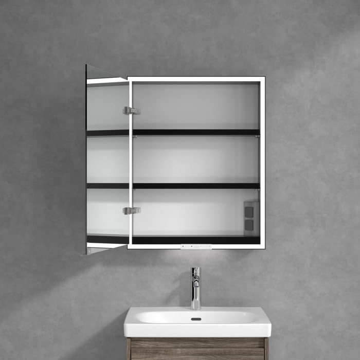 Villeroy & Boch My View+ Aufputz-Spiegelschrank 60 x 75 cm, Anschlag links