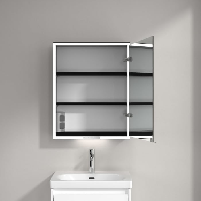 Villeroy & Boch My View+ Aufputz-Spiegelschrank 60 x 75 cm, Anschlag rechts