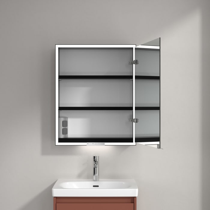 Villeroy & Boch My View+ Aufputz-Spiegelschrank 60 x 75 cm, Anschlag rechts