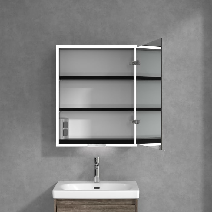 Villeroy & Boch My View+ Aufputz-Spiegelschrank 60 x 75 cm, Anschlag rechts