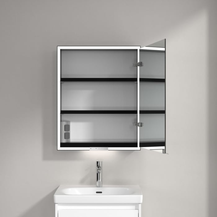 Villeroy & Boch My View+ Aufputz-Spiegelschrank 60 x 75 cm, Anschlag rechts