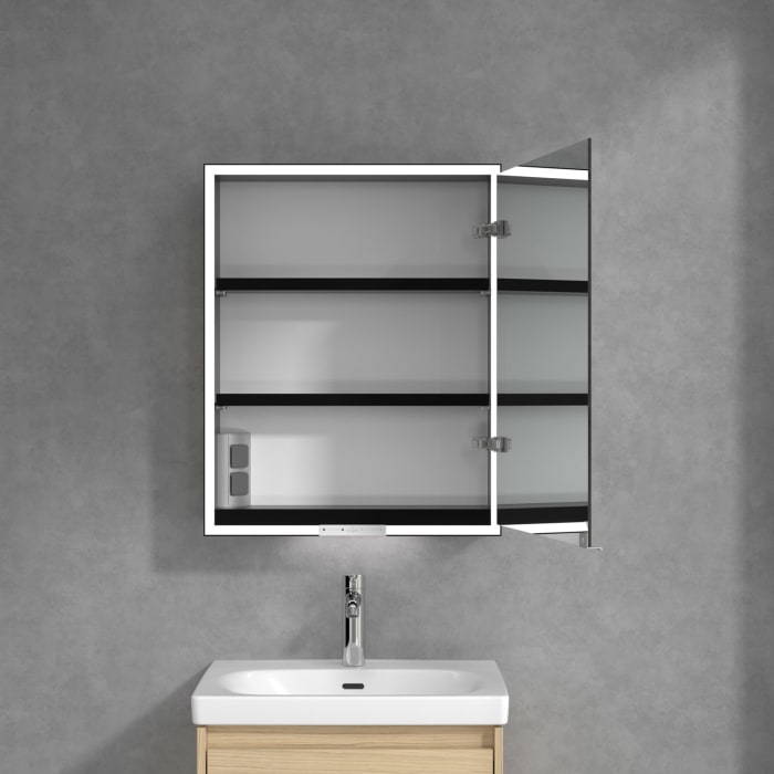 Villeroy & Boch My View+ Aufputz-Spiegelschrank 60 x 75 cm, Anschlag rechts