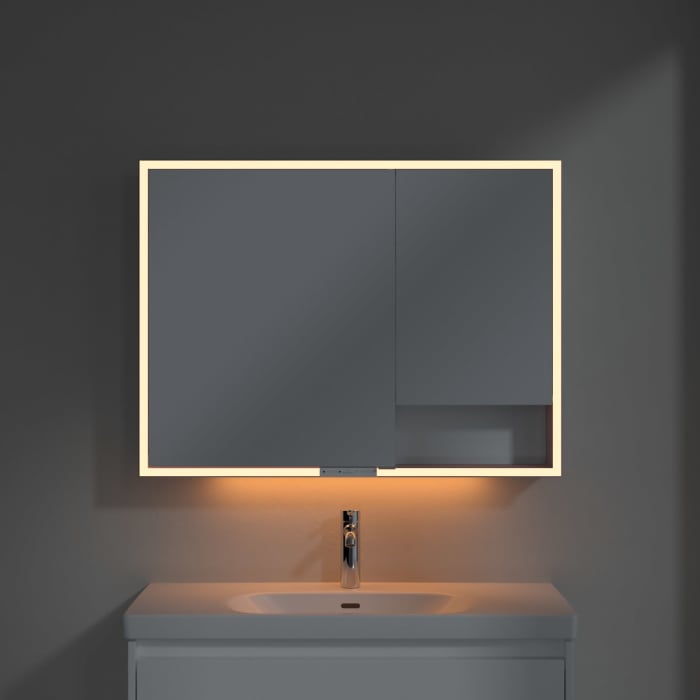 Villeroy & Boch My View+ Aufputz-Spiegelschrank 100 x 75 cm