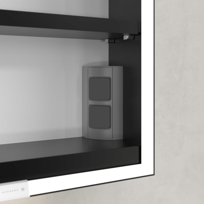 Villeroy & Boch My View+ Aufputz-Spiegelschrank 60 x 75 cm, Anschlag links