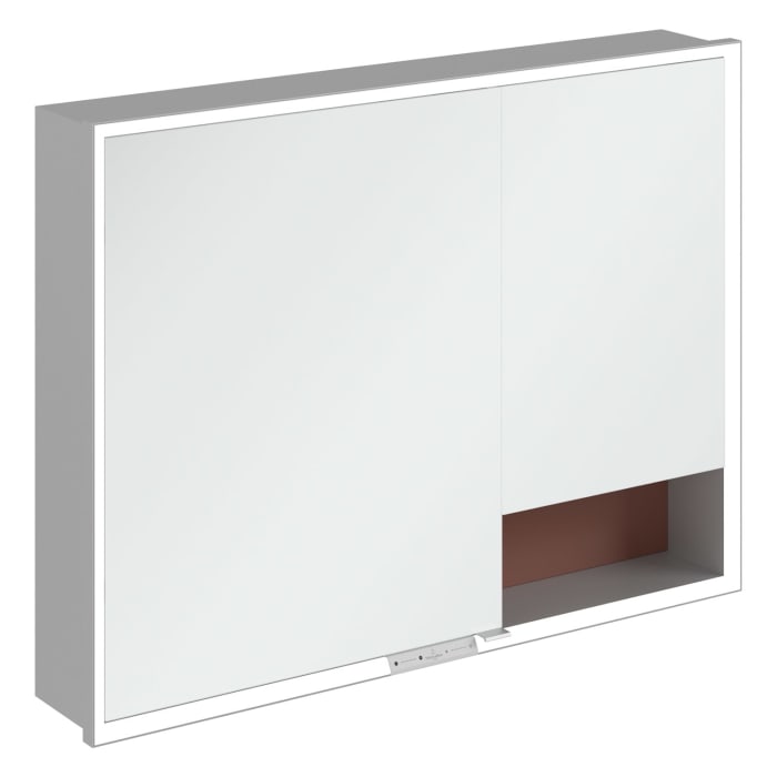 Villeroy & Boch My View+ Einbau-Spiegelschrank 100 x 75 cm
