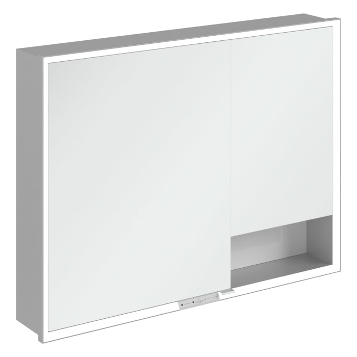 Villeroy & Boch My View+ Einbau-Spiegelschrank 100 x 75 cm